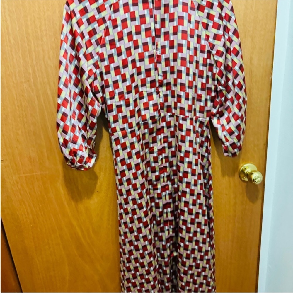 Geometric Patterned Mini Dress - image 2